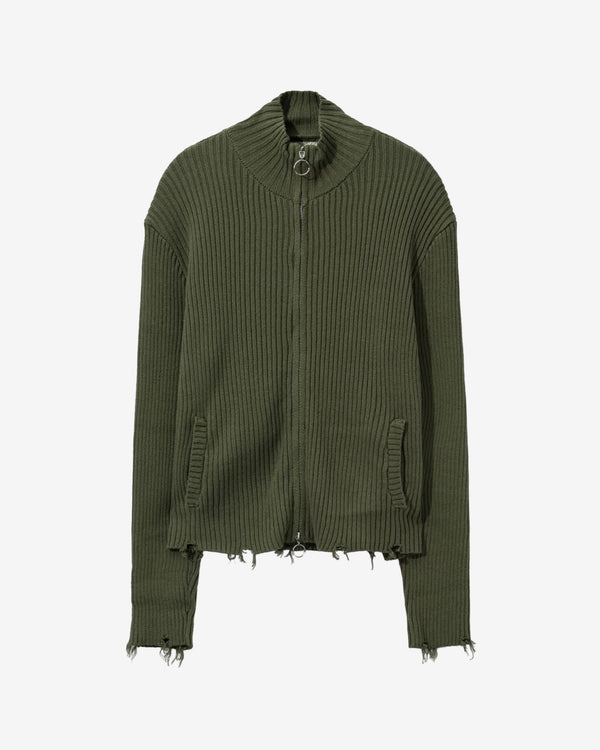 Basketcase - Men's Hench Zip Knit - (Olive)