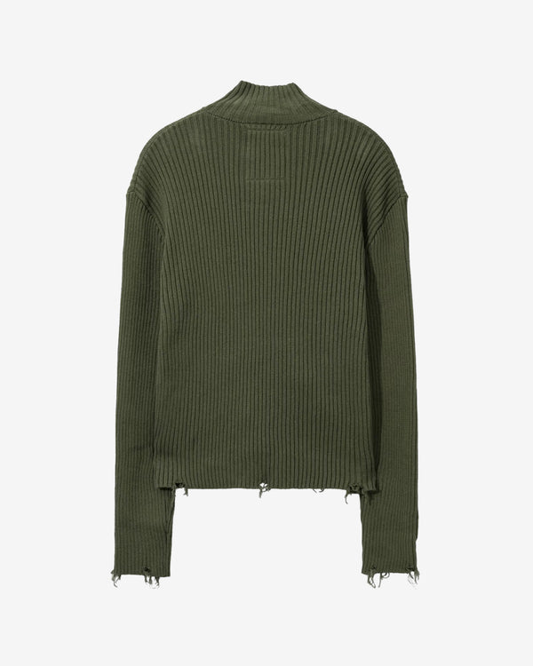 Basketcase - Men's Hench Zip Knit - (Olive)