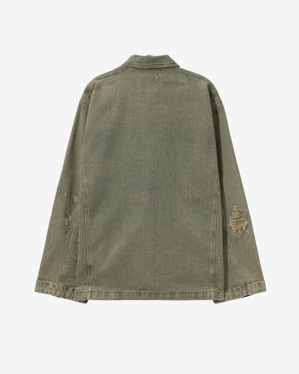 Basketcase - Men's Chimney Chore Shirt - (Slate)