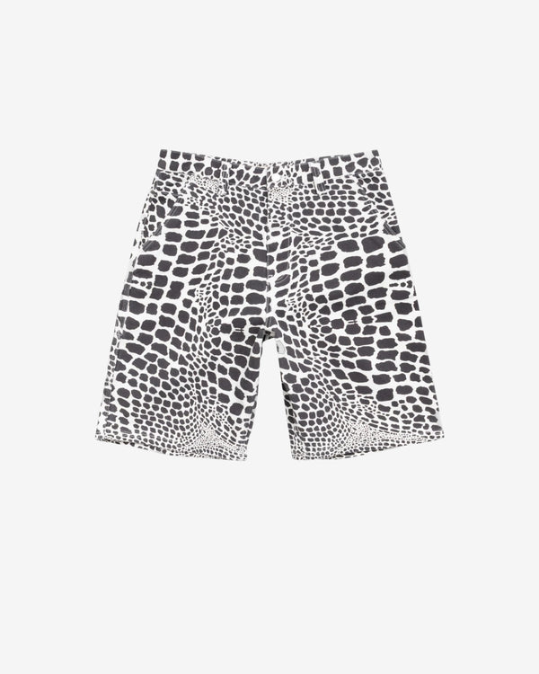 Stüssy - Men's Work Short Canvas - (White Snake Skin)