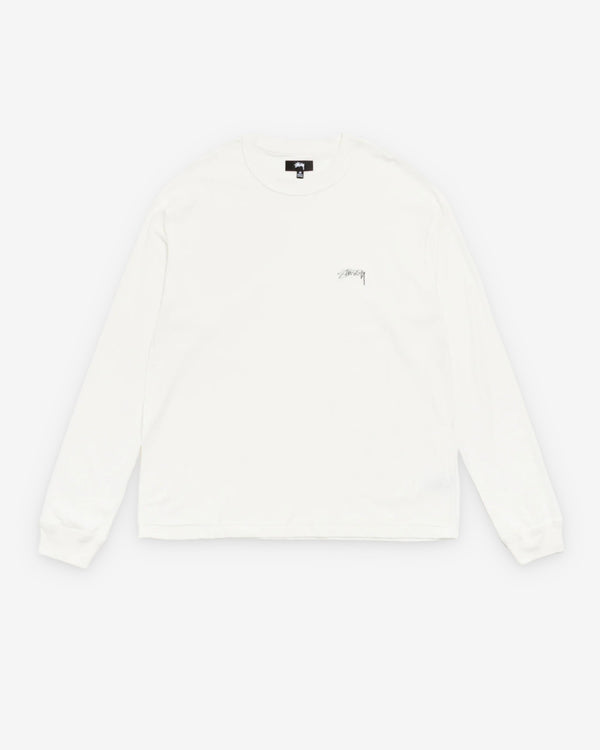 Stüssy - Men's Lazy LS Tee - (White)