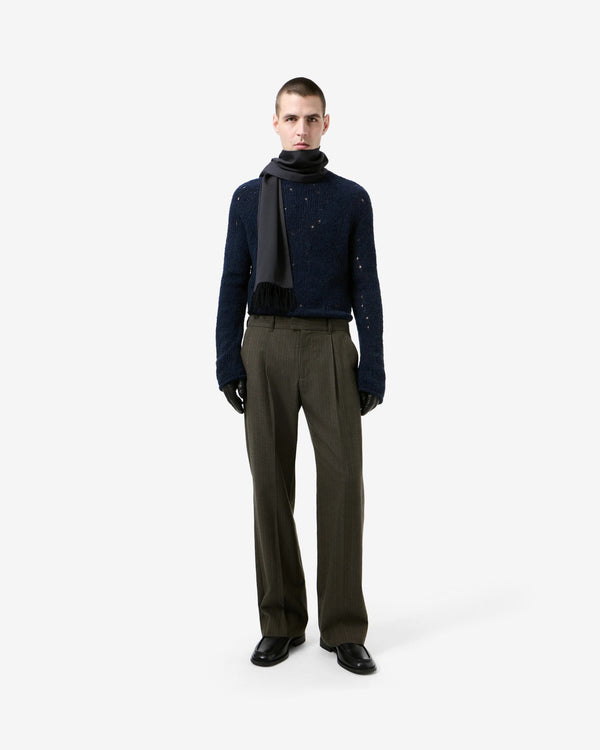 Our Legacy - Men's Slack Trouser - (Phase Stripe Motion Woolcot)