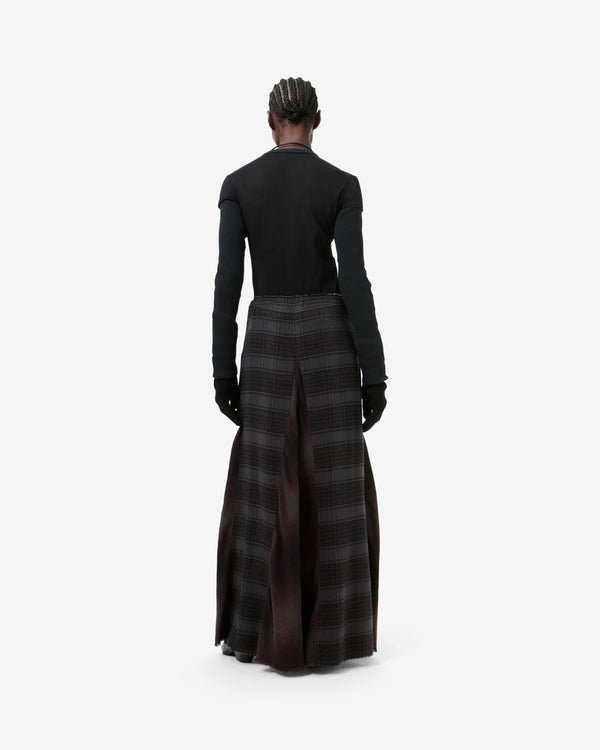 Our Legacy - Women's Rebel Skirt - (Dusty Merlot Check Flannel)