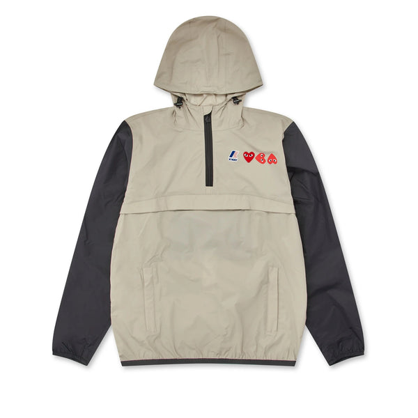 Play - K-Way Half Zip Jacket - (Beige/Black)