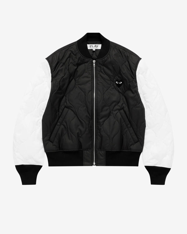 Play - Black Heart Varsity Jacket - (Black)