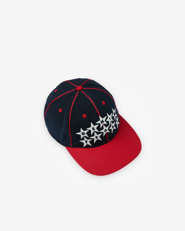 Denim Tears - Men's Star Logo Cap - (Blue/Red)