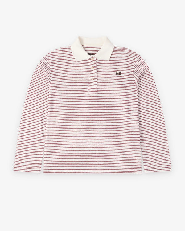 Wales Bonner - Women's Trust Polo - (Ivory/Wine)