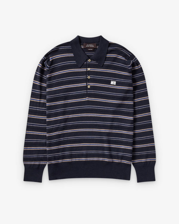 Wales Bonner - Men's John Smedley Beam Polo - (Navy)