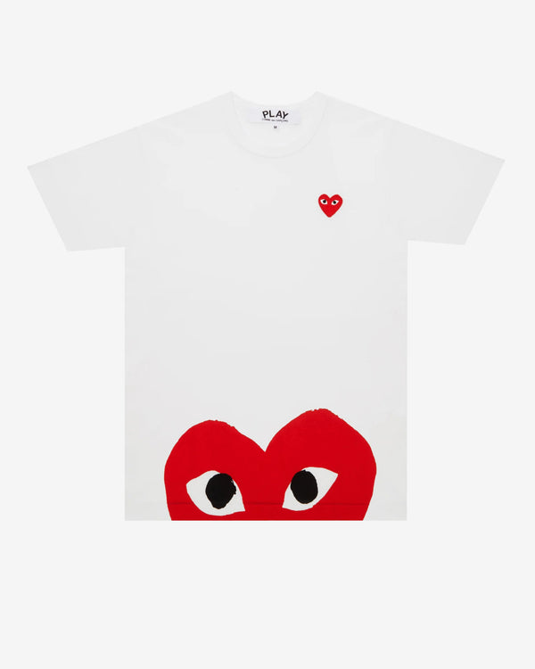 Play - Big Red Heart Bottom T-Shirt - (White)