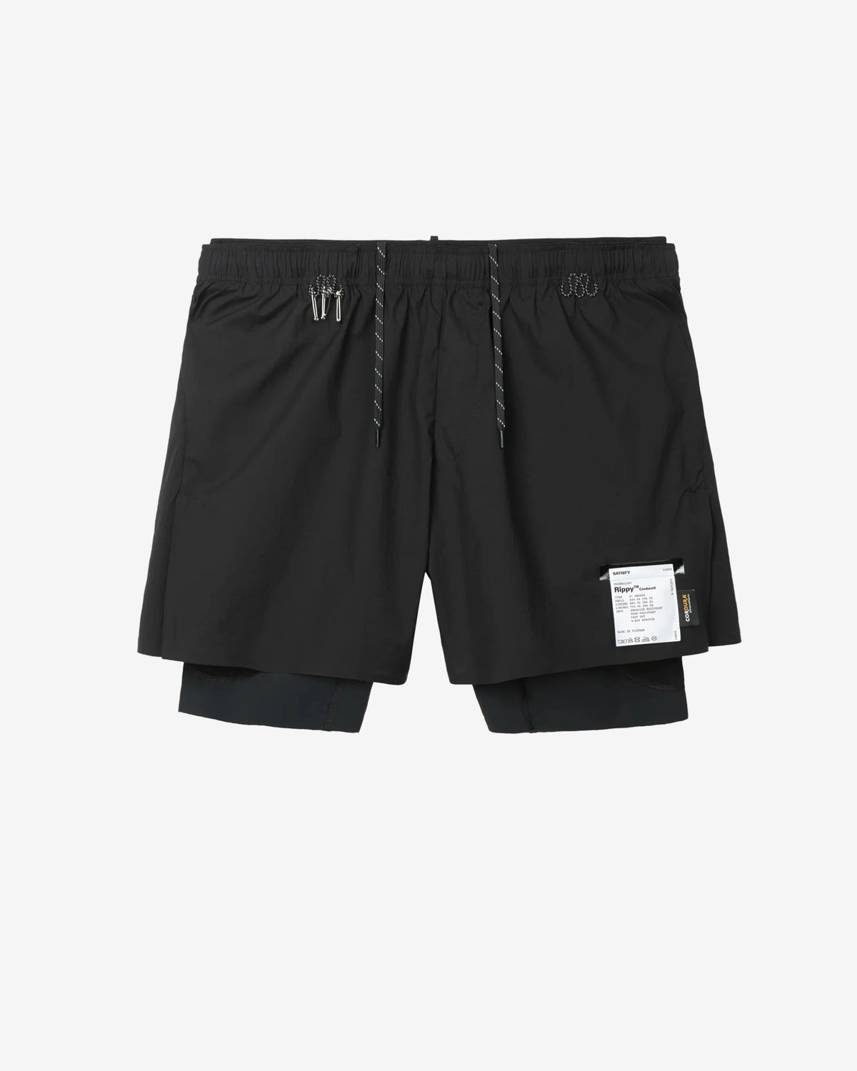 Satisfy - Rippy™ Cordura® 8" Trail Shorts - (Black) view 2, Click to Zoom in