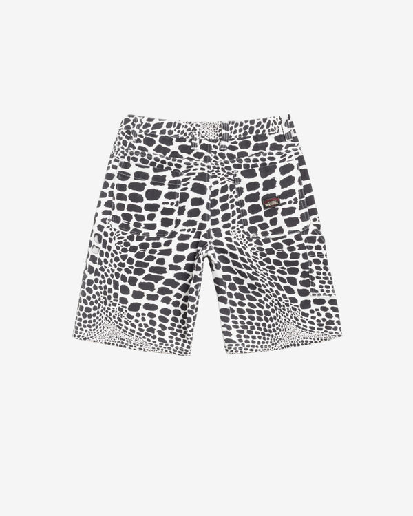 Stüssy - Men's Work Short Canvas - (White Snake Skin)
