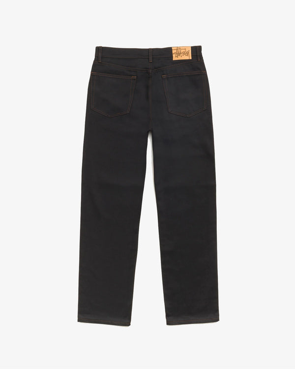 Stüssy - Men's New Slim Jeans Denim - (Raw Black Contrast Stitch)