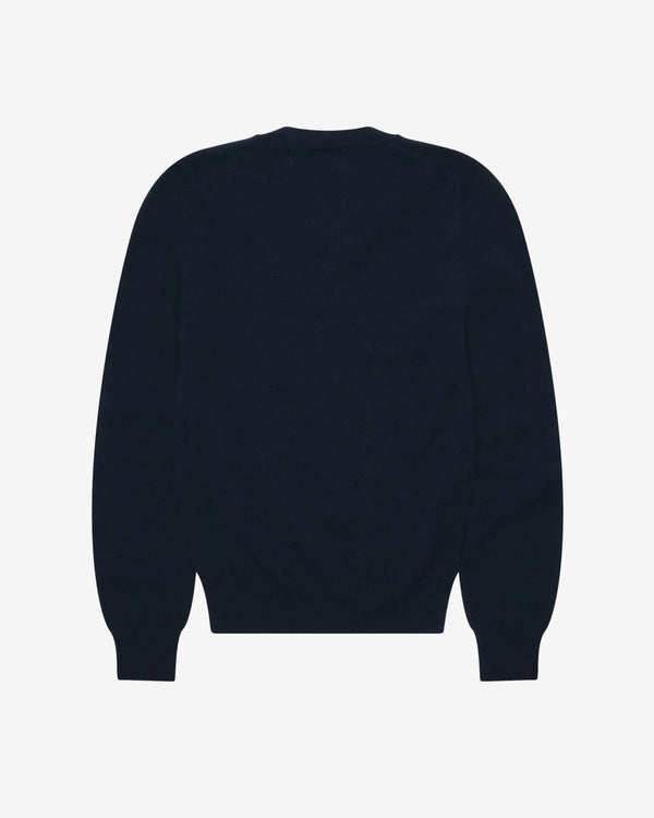Play - Double Heart V-Neck Sweater - (Black)