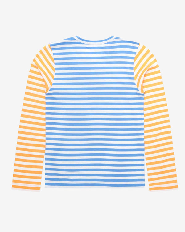 Play - Bi-Color Striped Long Sleeve T-Shirt - (Blue/Yellow)