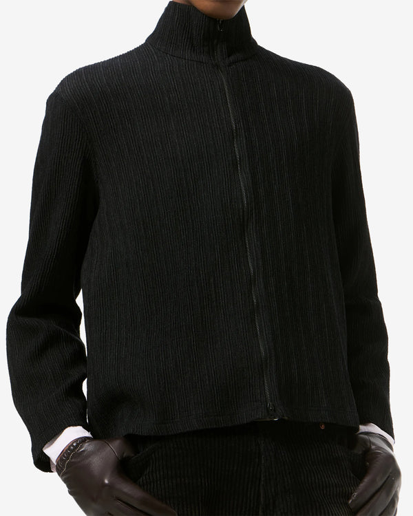 Our Legacy - Men's Shrunken Fullzip - (Obsidian Depth Woolcose Ridge)