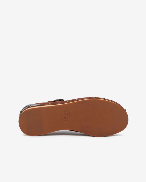 Brain Dead - Men's Coach Suede Wooden Mary Jane - (Vintage Brown)