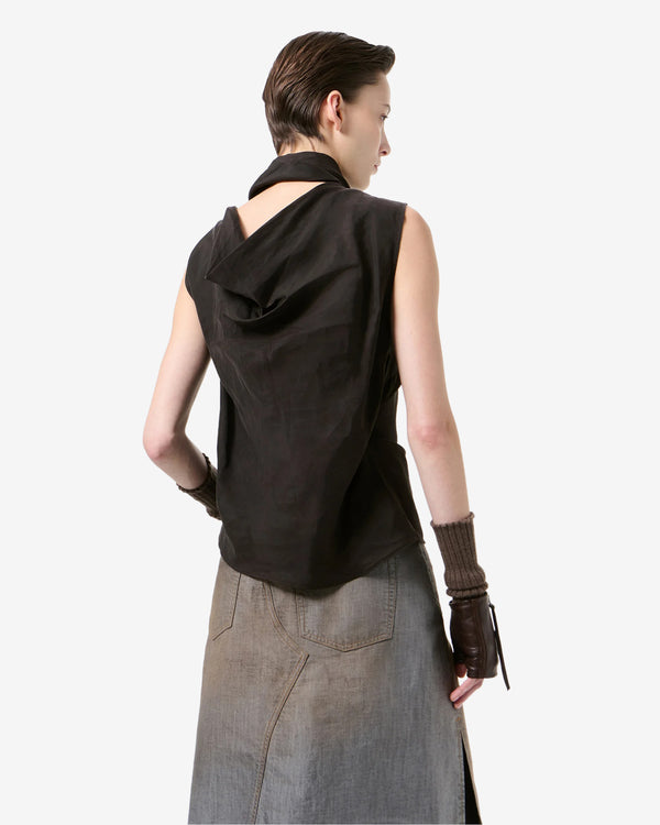 Our Legacy - Women's Virtuous Top - (Root Brown Wax Dipped Cupro)