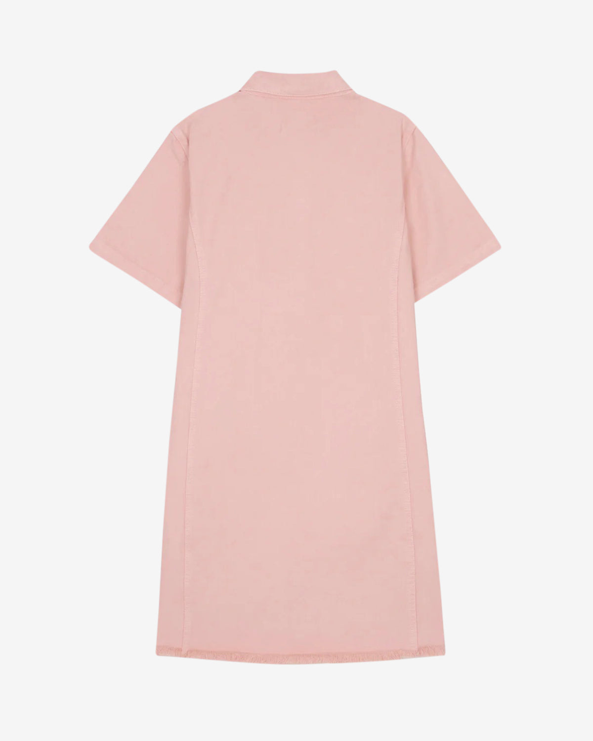 Brain Dead - Women's Coach Short Sleeve Denim Mini Dress - (Pink) view 2, Click to Zoom in