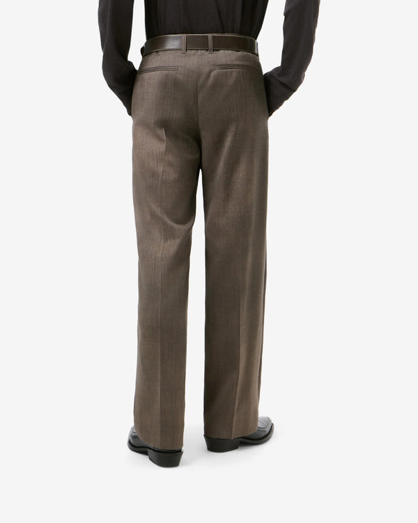 Our Legacy - Men's Slack Trouser - (Maltinto Umber Marl Wool)