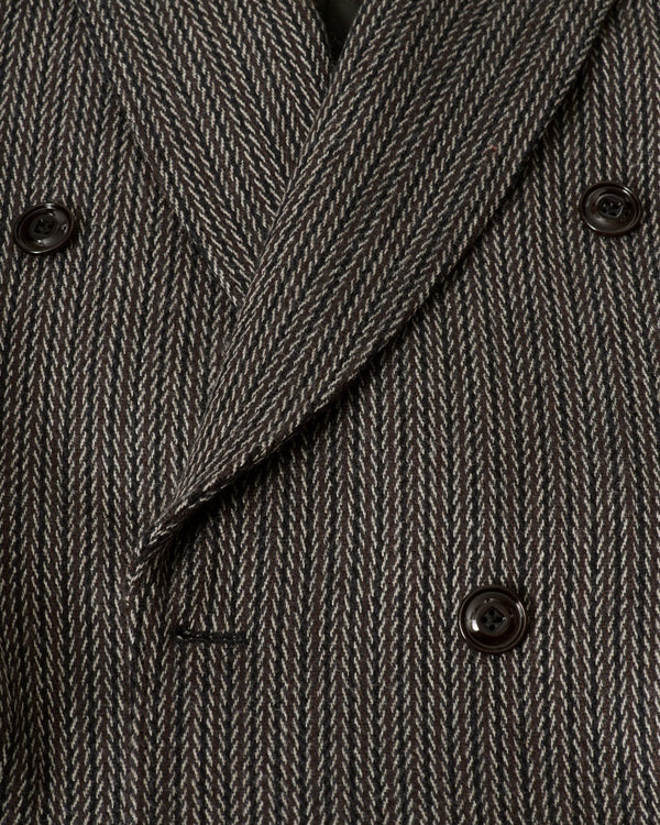 Our Legacy - Men's Extended Whale Coat - (Ledger Wool Broken Herringbone)