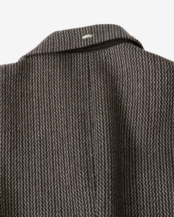 Our Legacy - Men's Extended Whale Coat - (Ledger Wool Broken Herringbone)