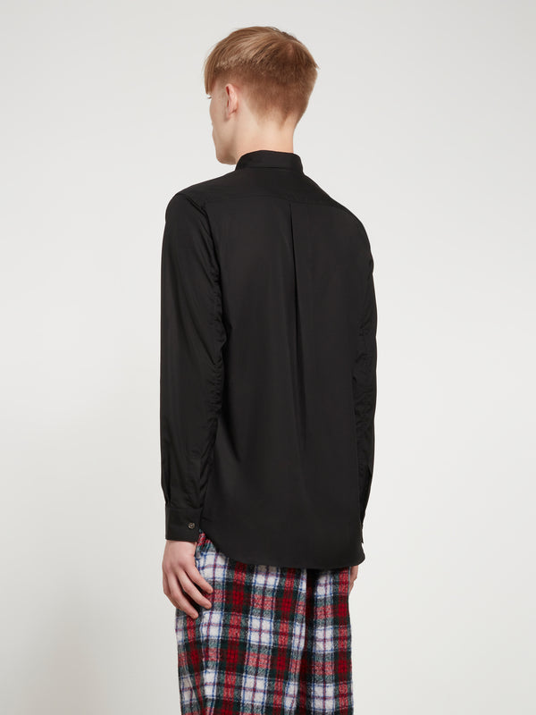 CDG Shirt Forever - Men's Slim Fit Button-Down Cotton Shirt - (Black)