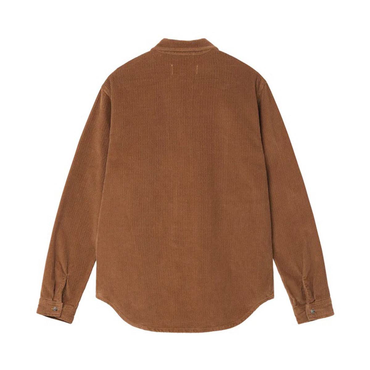 Stüssy - Wide Wale Cord Zip Shirt - (Copper) view 2, Click to Zoom in