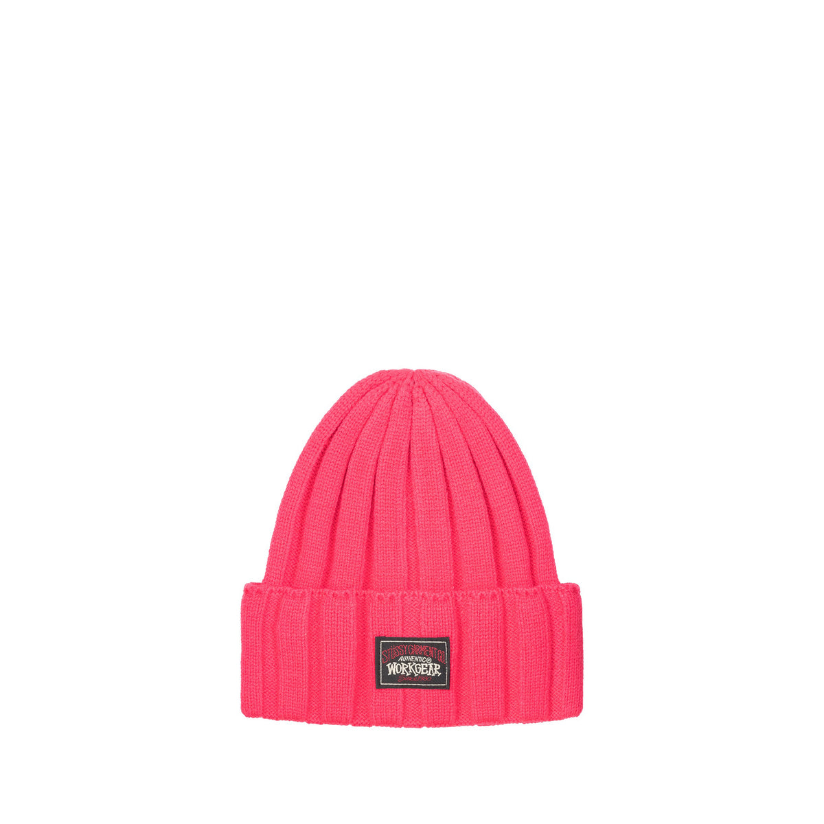 Stüssy - Workwear Cuff Beanie - (Pink) view 1, Click to Zoom in