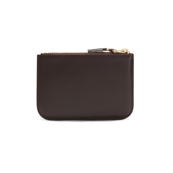 CDG Wallet - Outside Pocket Zip Pouch - (Brown SA8100)