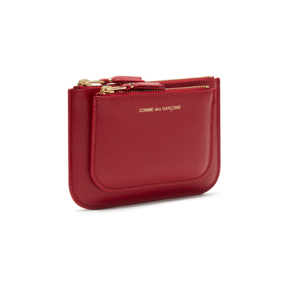 CDG Wallet - Outside Pocket Zip Pouch - (Red SA8100)