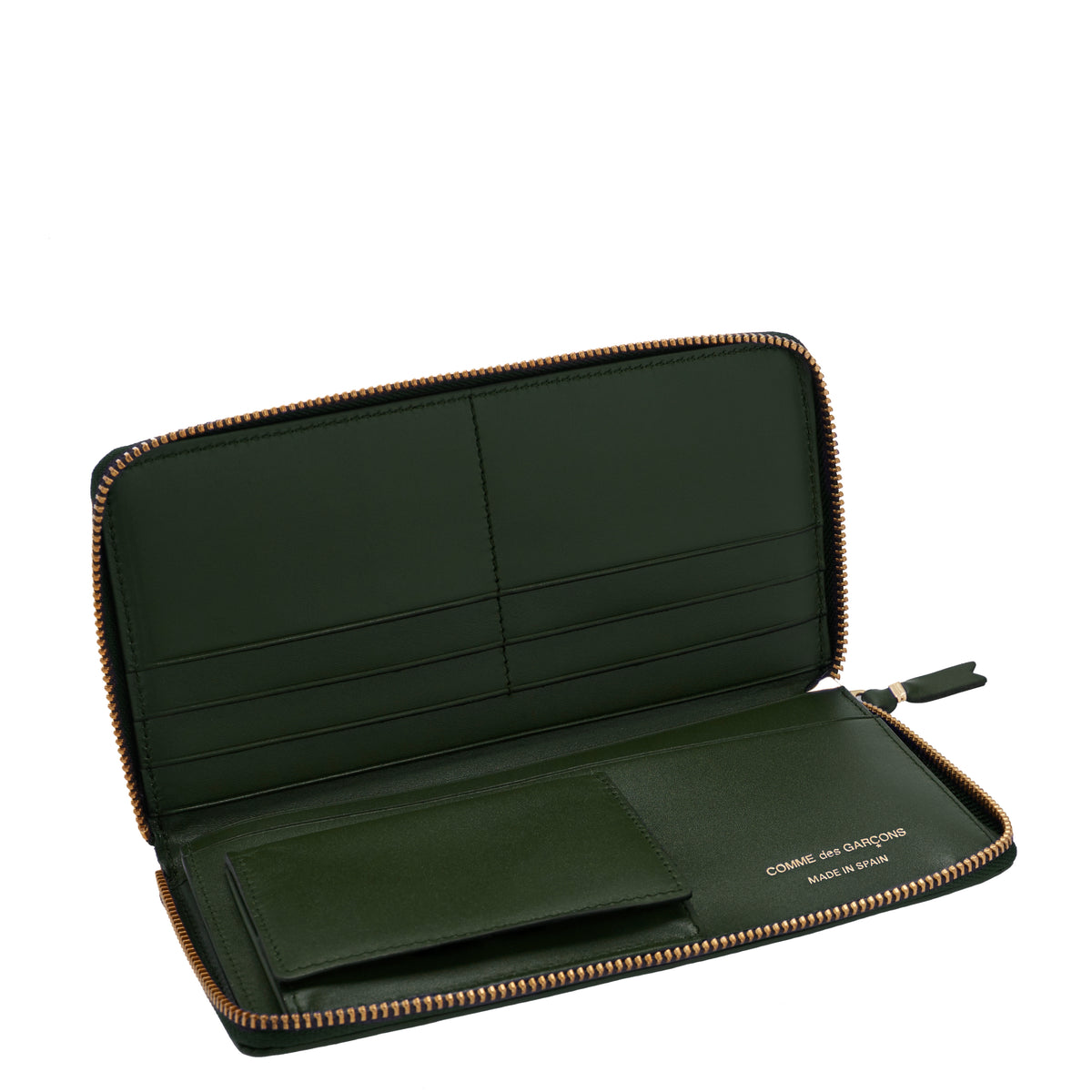 CDG Wallet - Classic Leather - (Bottle Green  SA0110) view 3, Click to Zoom in