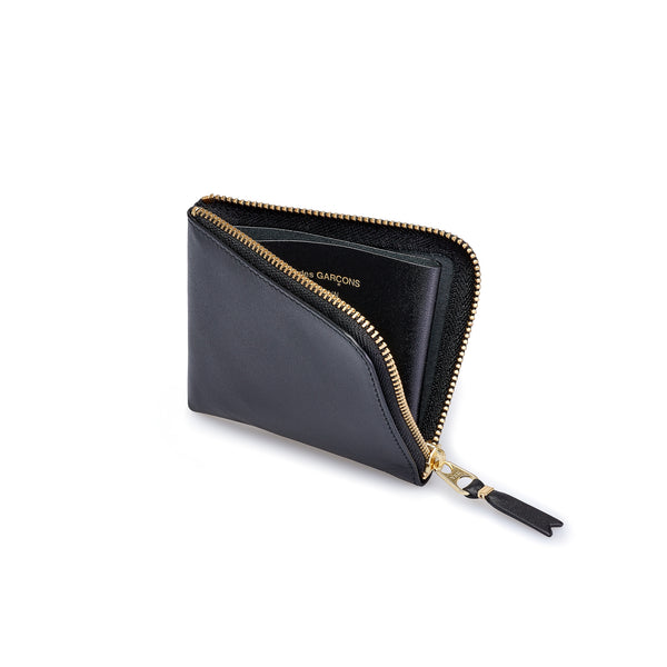 CDG Wallet - Classic Leather Zip Around Wallet - (Black SA3100)