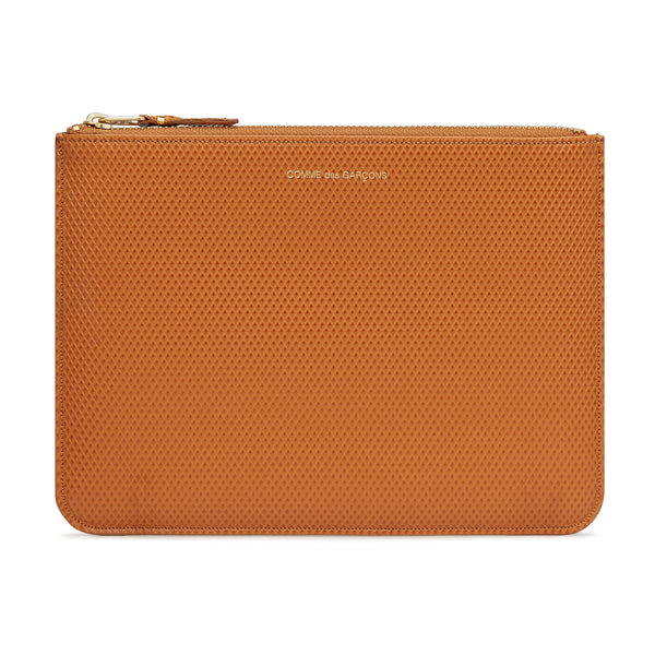 CDG Wallet - Luxury Group Large Zip Pouch - (Beige SA5100LG)
