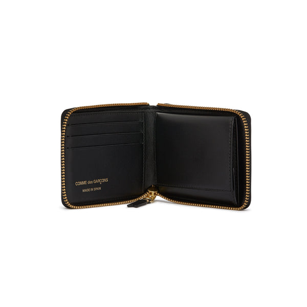 CDG Wallet - Classic Leather Full Zip Around Wallet - (Black SA7100)
